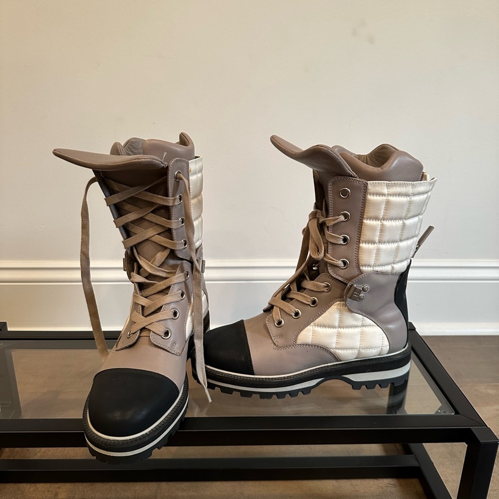 Chanel Vintage 2000 Combat Boots - Picture 4 of 9